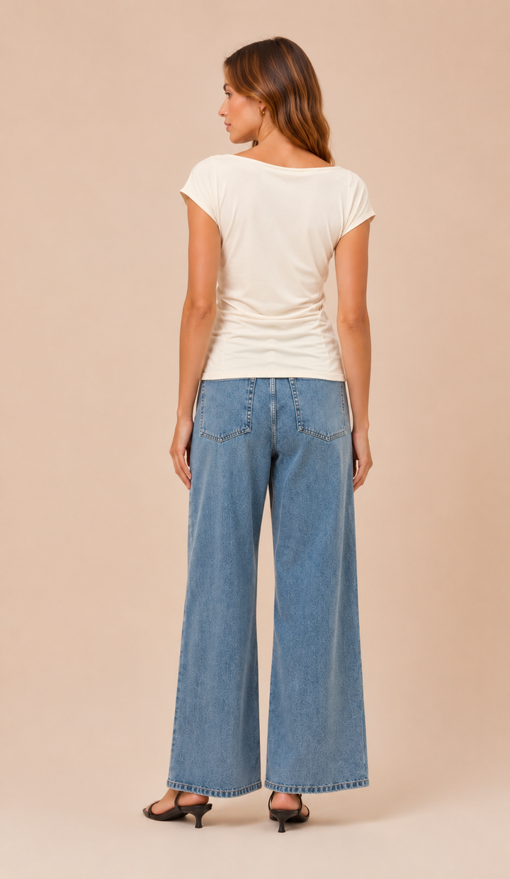 The Pearl Top-Cream