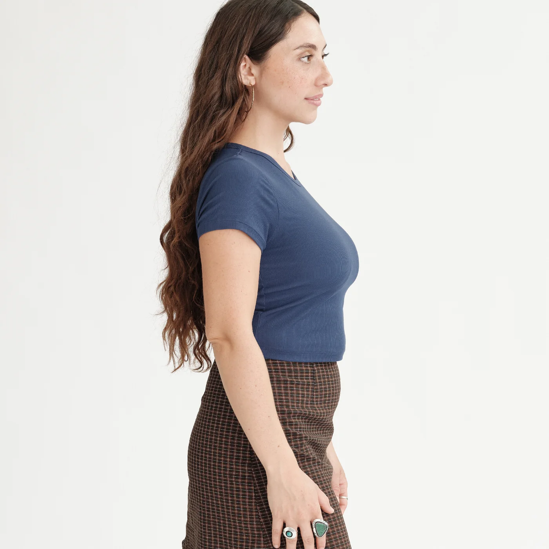 Undun Cropped Medium Volume - Navy