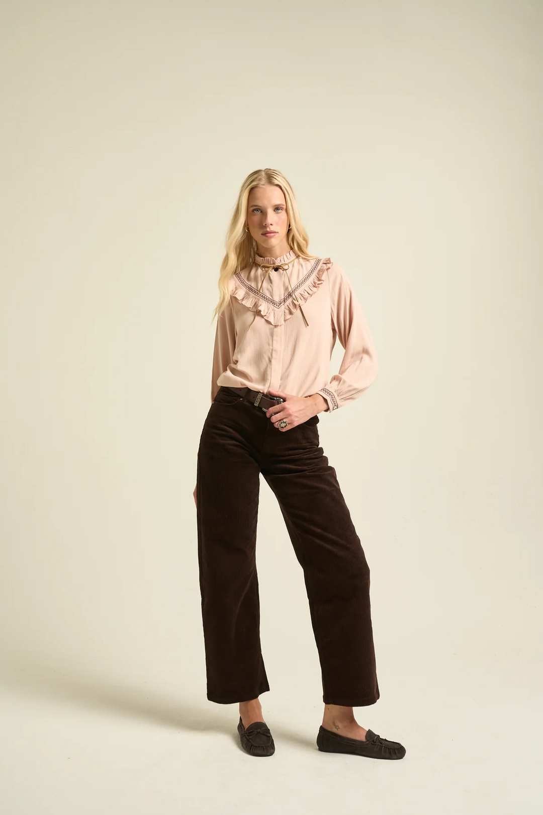 SONMER Hazel Blouse Nude