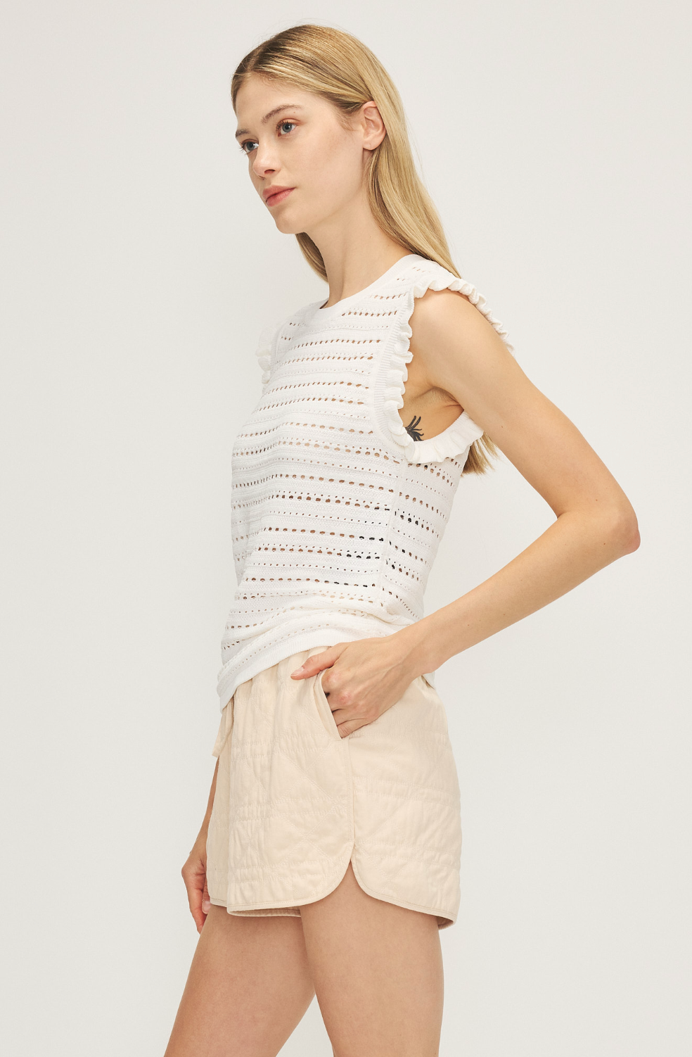 Javier Top Off White