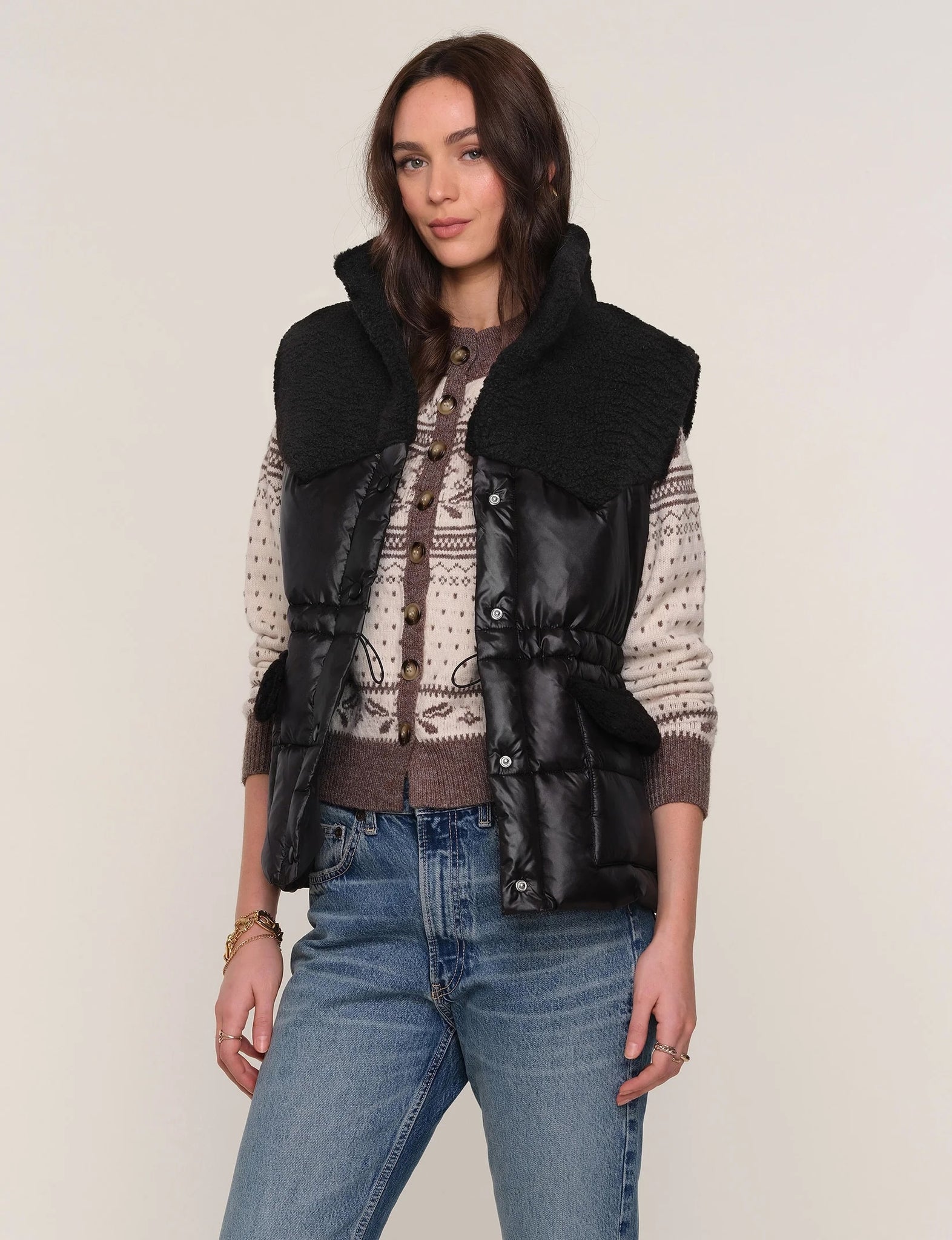 Alex Puffer Vest Black