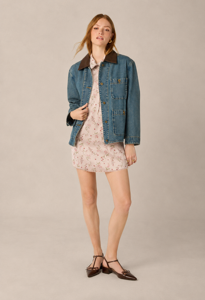 Leslie Jacket-Dirty Denim