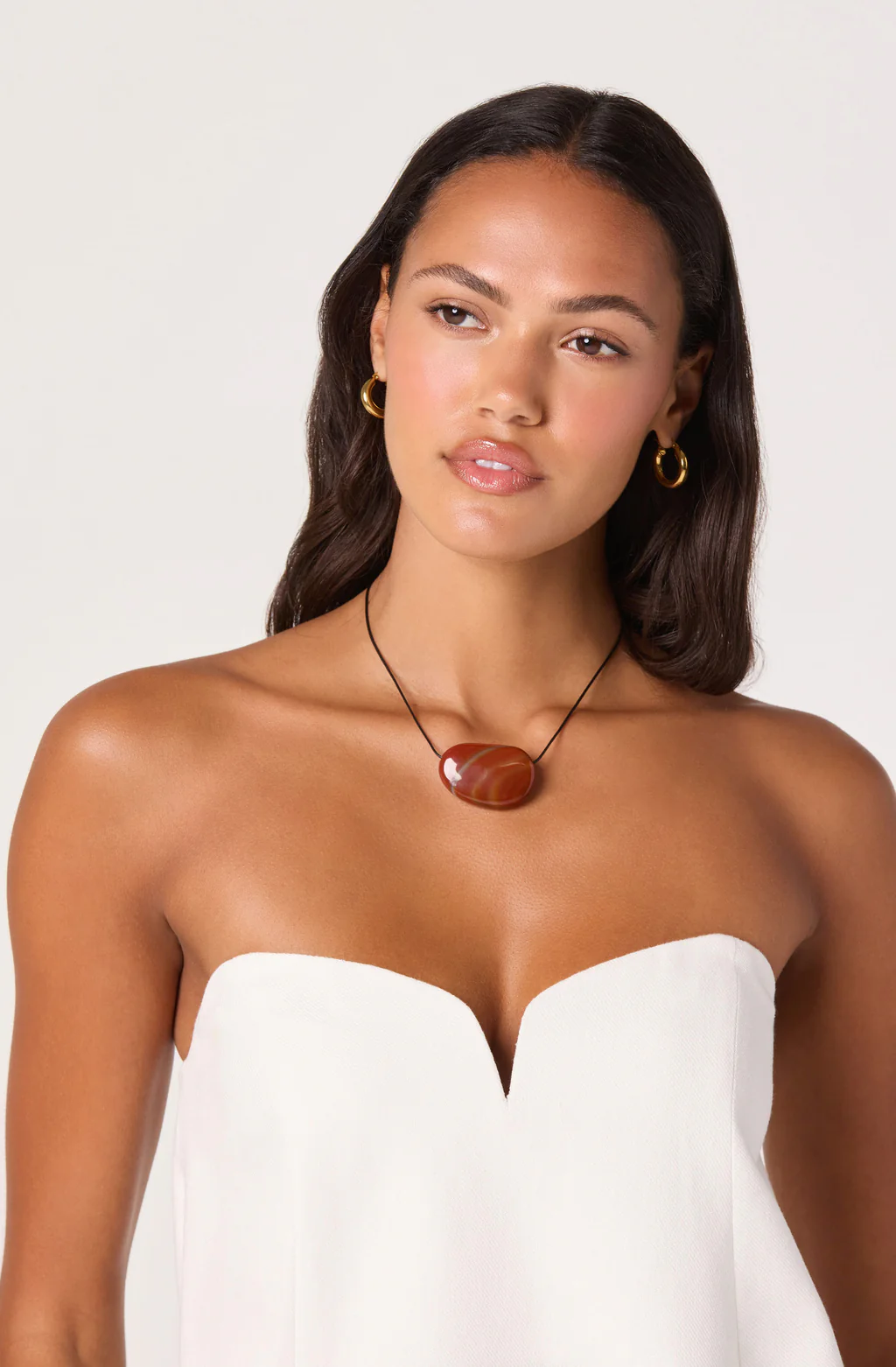 Talulla Strapless Babydoll Top-Off White
