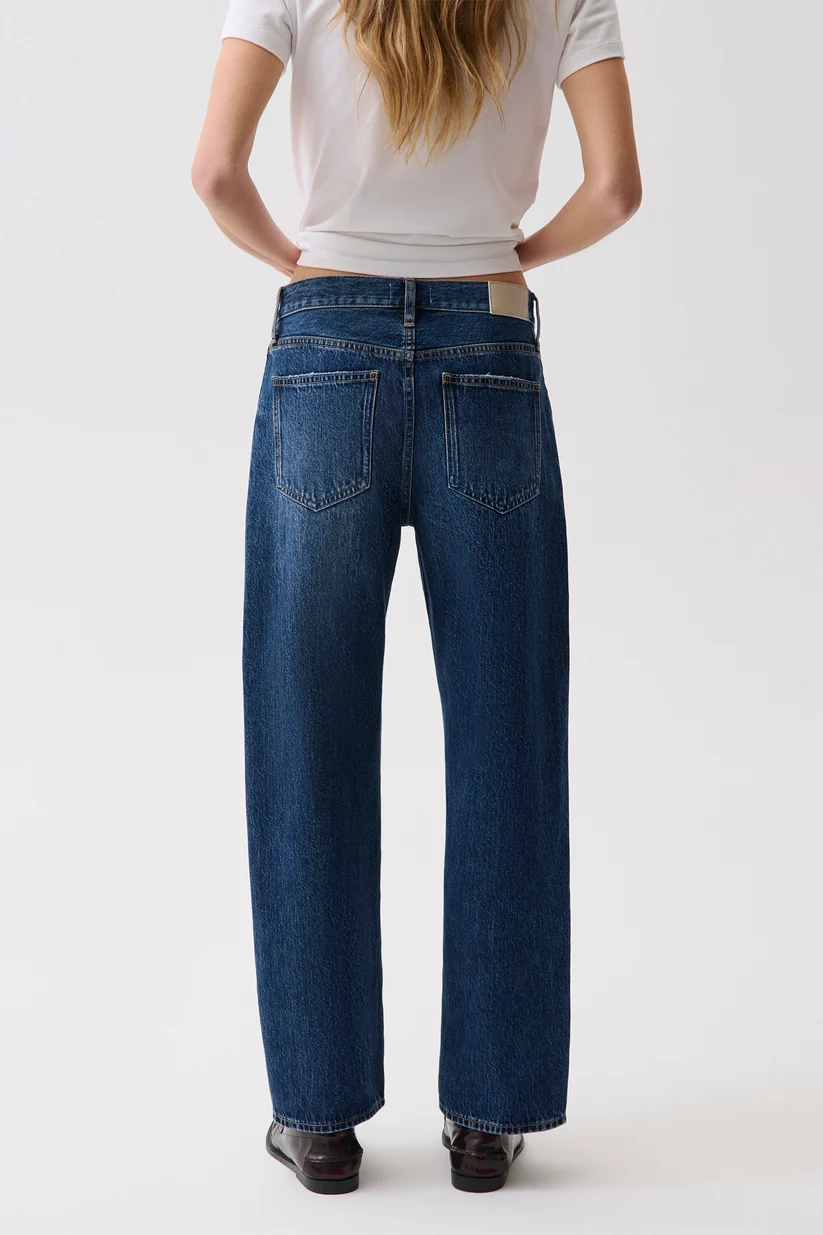 Lexi Mid Rise Bowed Straight-Moonwave