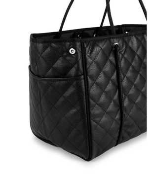 Greyson Solo Black Pebbled Neoprene Tote