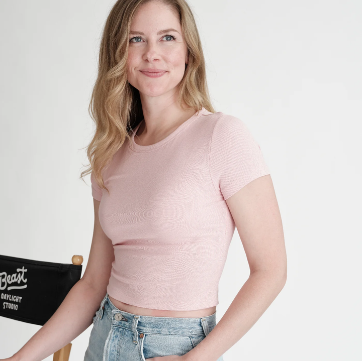 Undun Cropped Medium Volume-Pink