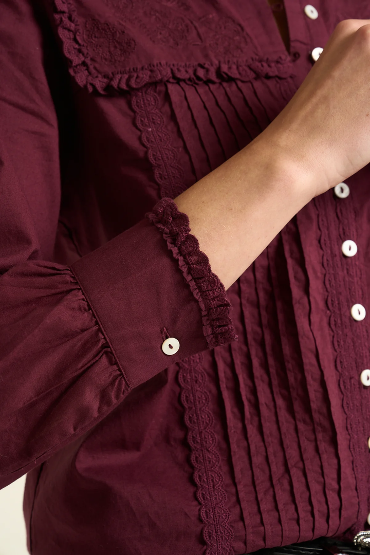 SONMER Mila Blouse Burgundy