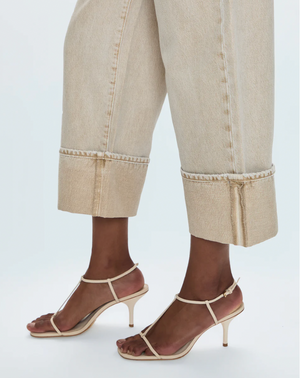 Ryder High Rise Cuffed Jean Oat