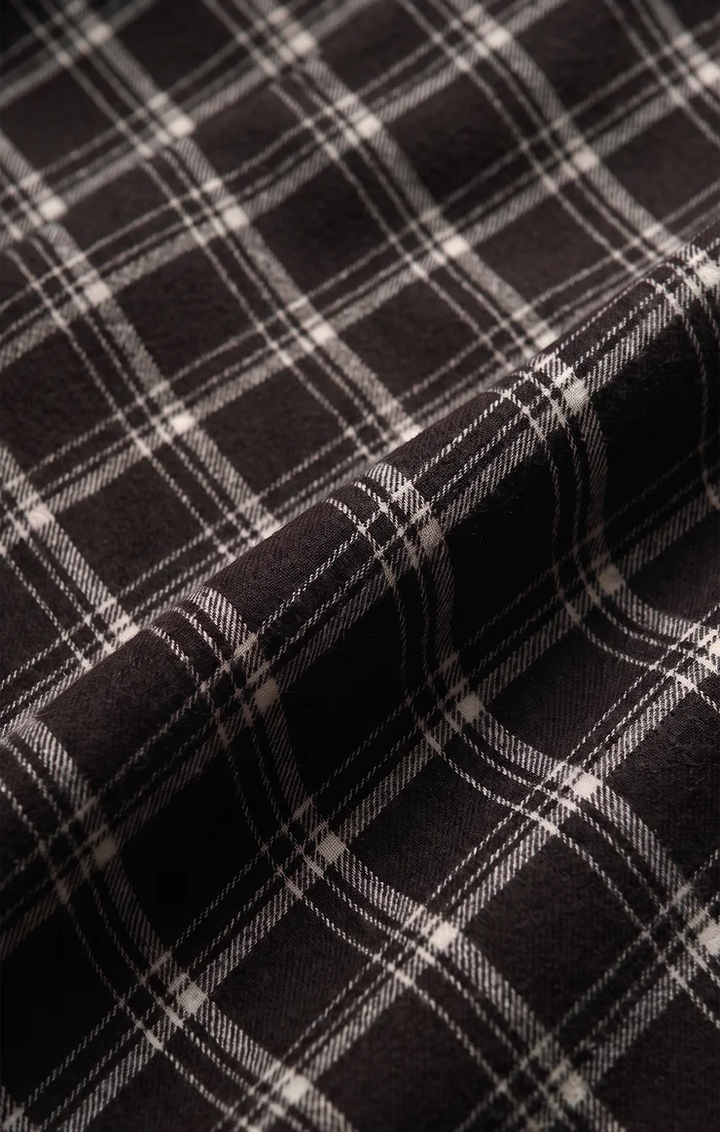 Europa Plaid Skirt-Ash Black