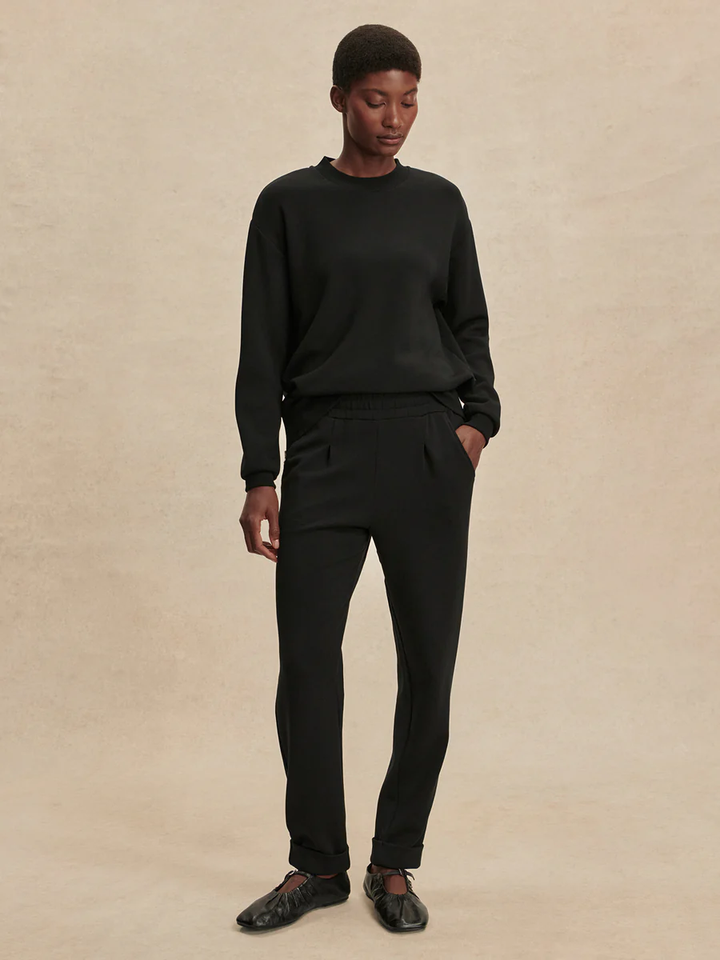 The Rolled Cuff Pant 25-Black