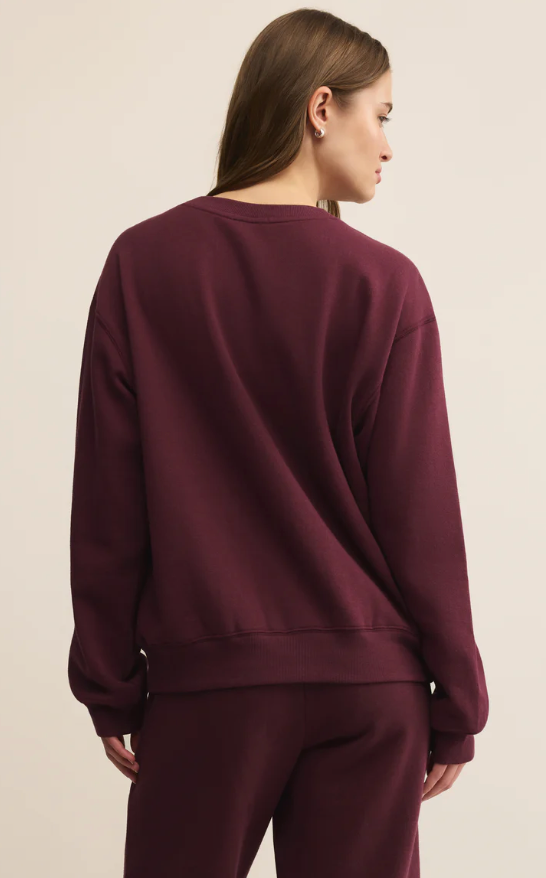 Boyfriend Sweatshirt Merlot