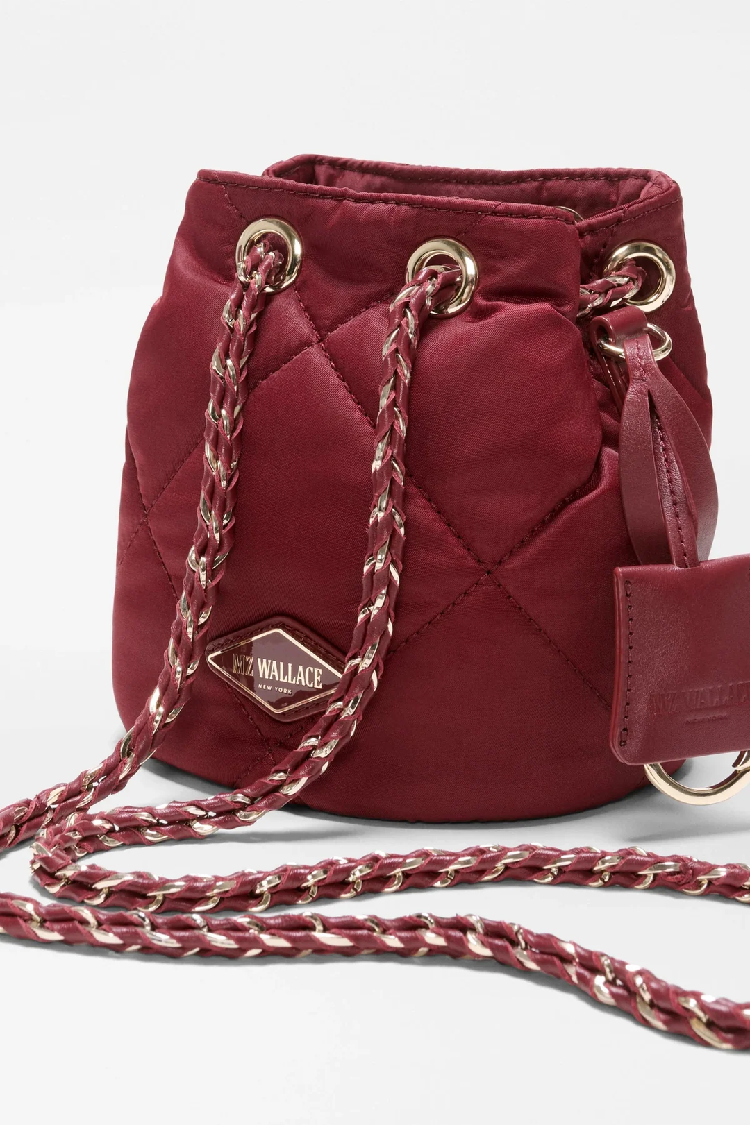 Frankie Bucket Bag Claret- Mini