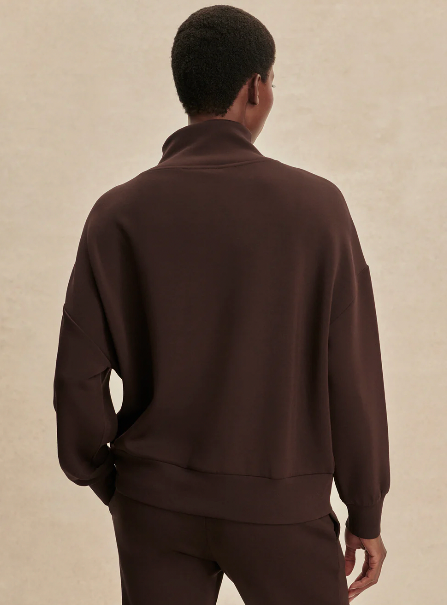 Hawley Half-Zip Sweat Coffee Bean