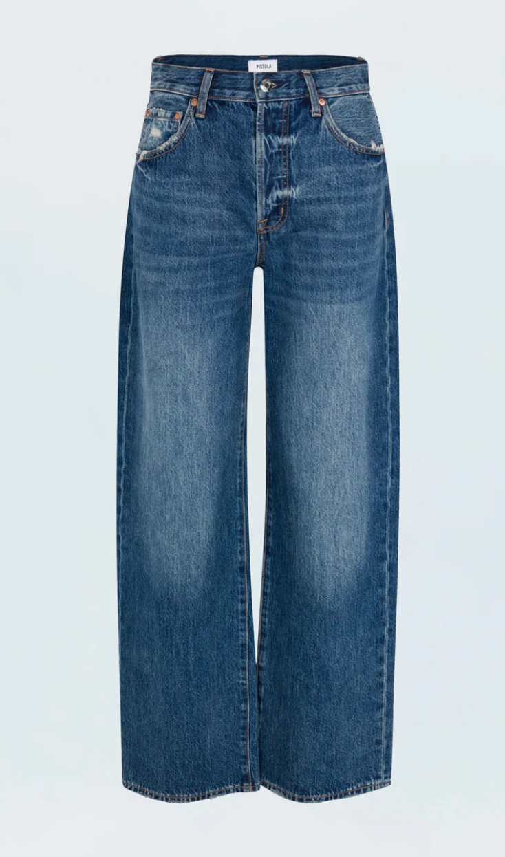Tate High Rise Bowed Wide Leg Jean Fulton