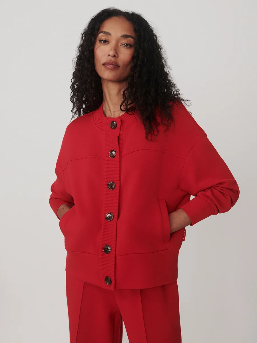 Olwen Button Front Sweat