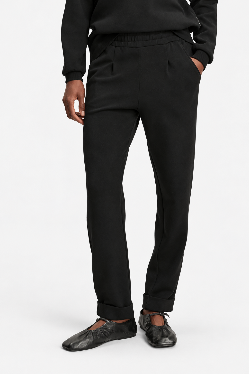 The Rolled Cuff Pant 25-Black