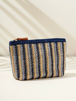 Maya Zip Pouch Blue