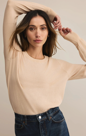 The Perfect Layer Sweater Champagne