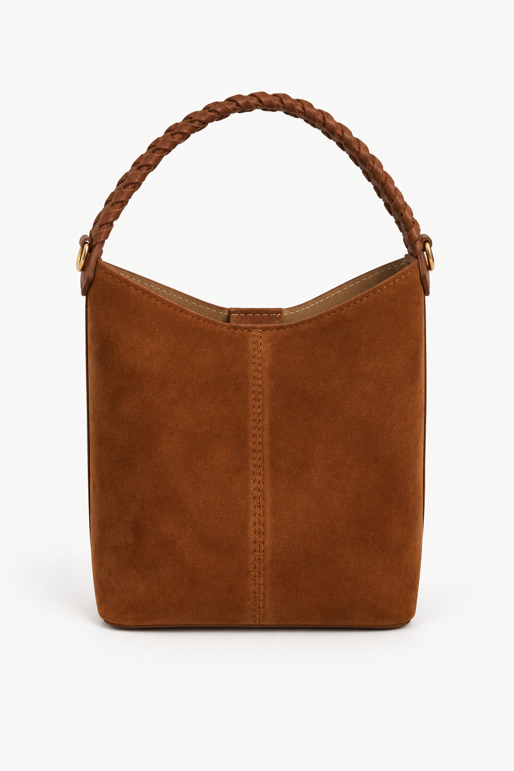 Emilia Suede Tote- Cognac