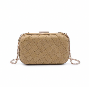 Addie Woven Straw Clutch Natural