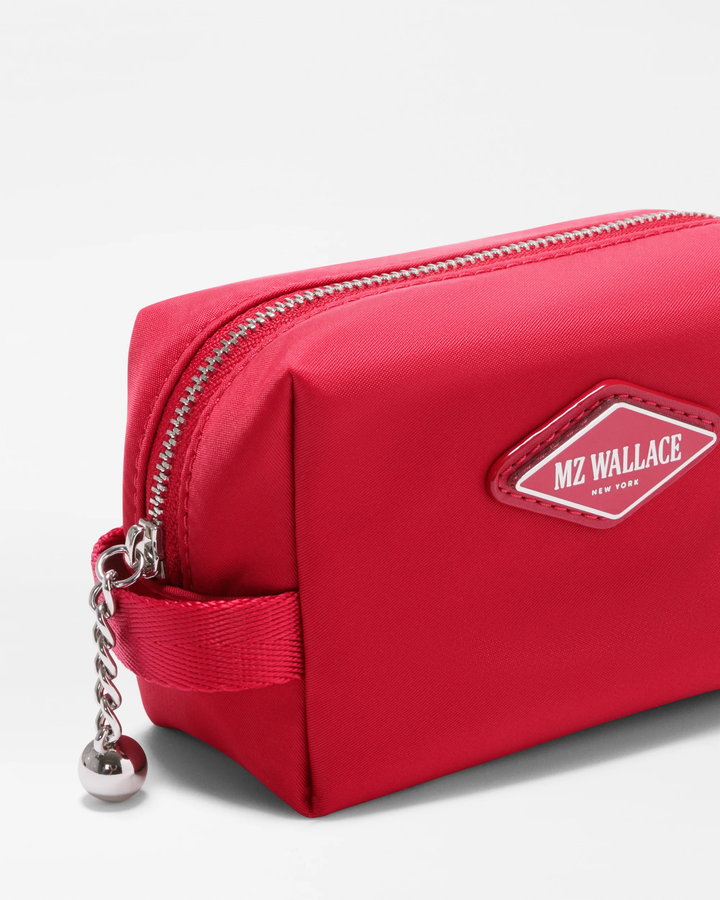 Ava Cosmetic Zip Pouch Mini - Red Apple