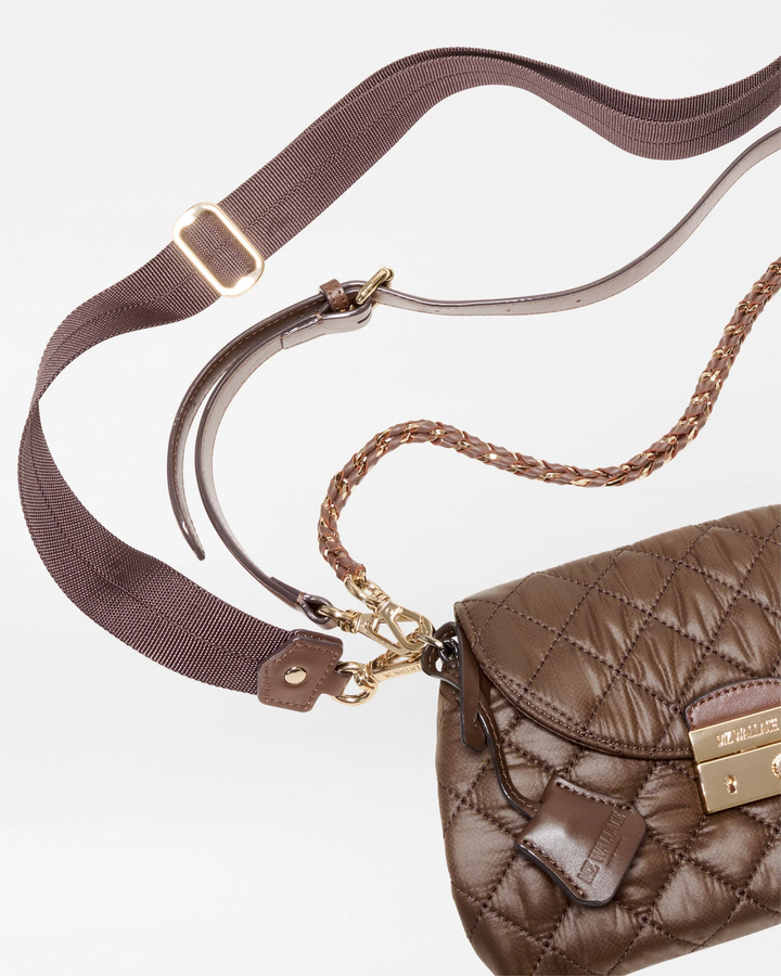 Crosby Lock Crossbody Walnut Brown-Mini XS