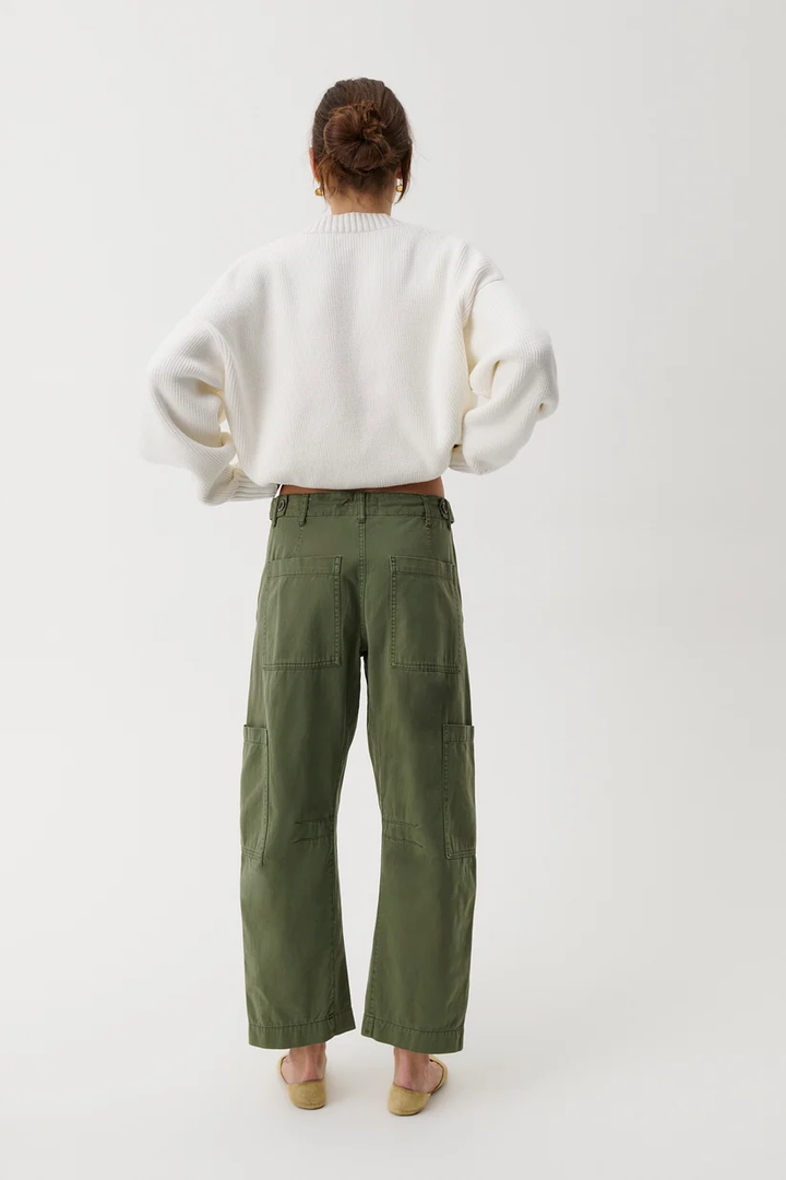 Sabrina Curved Utility Pant-Meadow