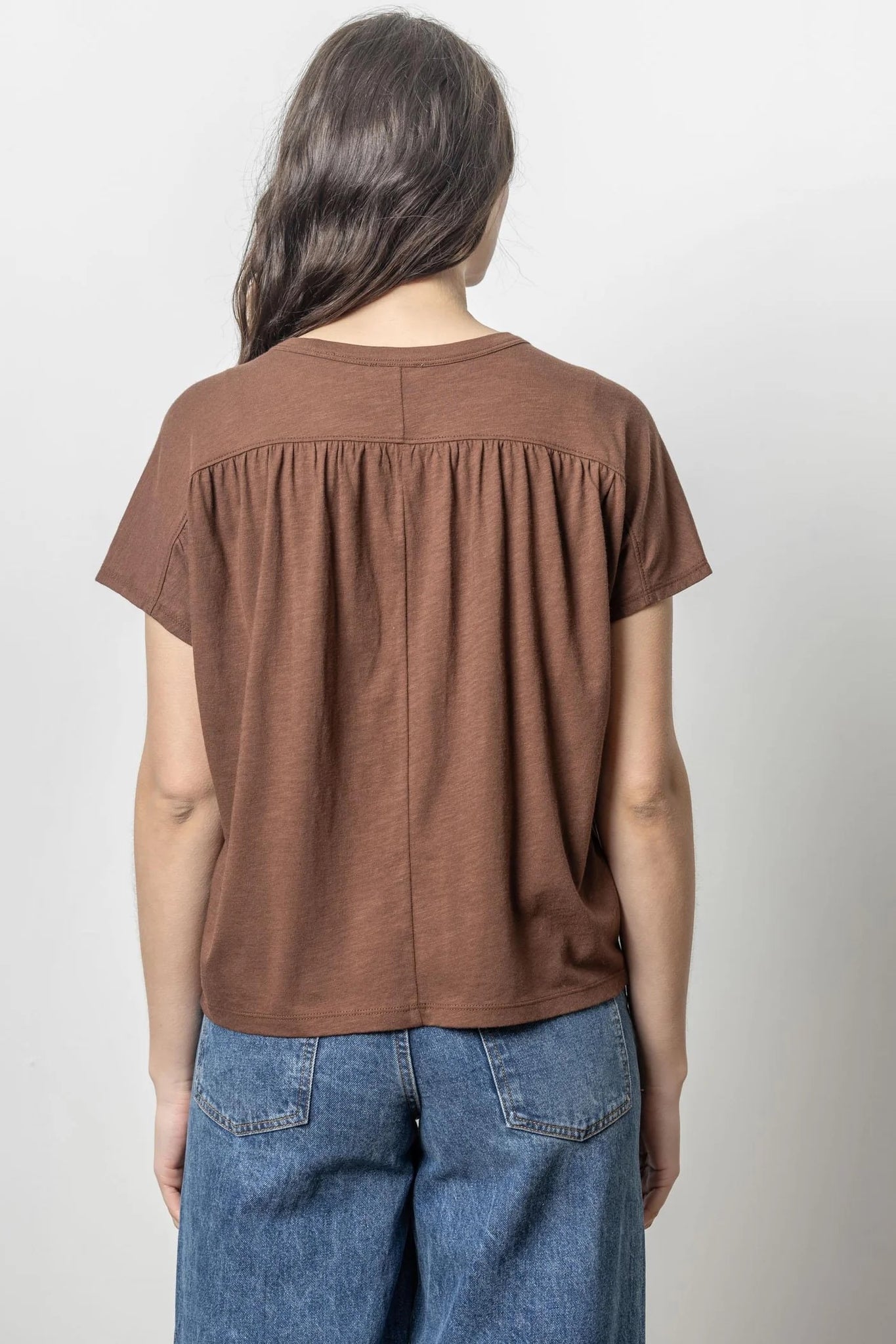 Easy Shirred Short Sleeve Java