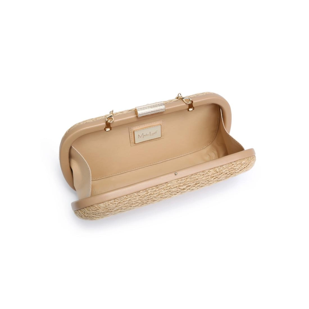 Quinn Evening Clutch-Natural