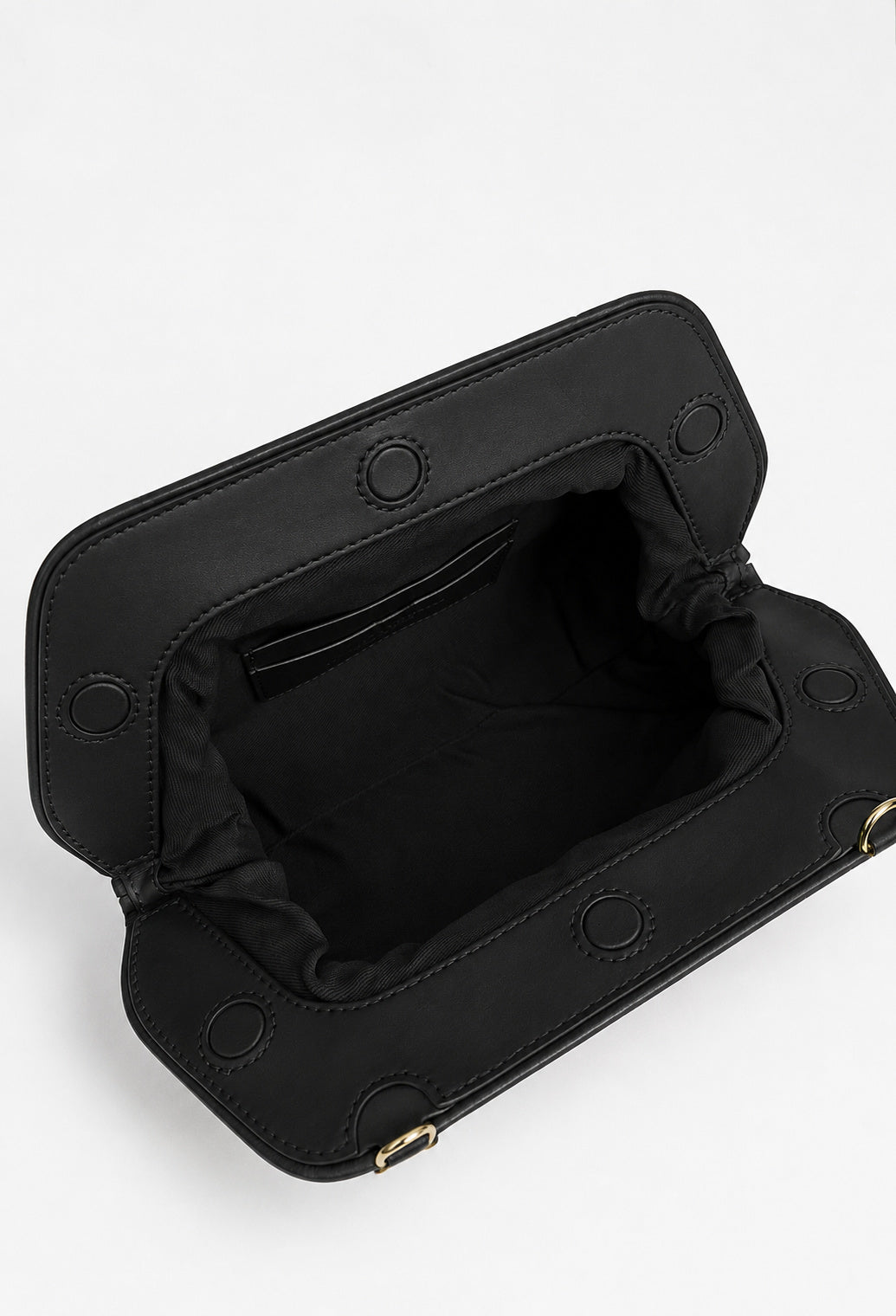 Juliet Leather Clutch- Black