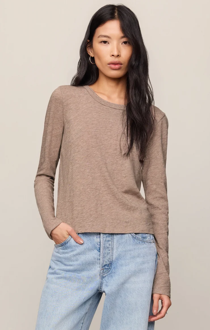 Junie Long Sleeve-Heather Ash