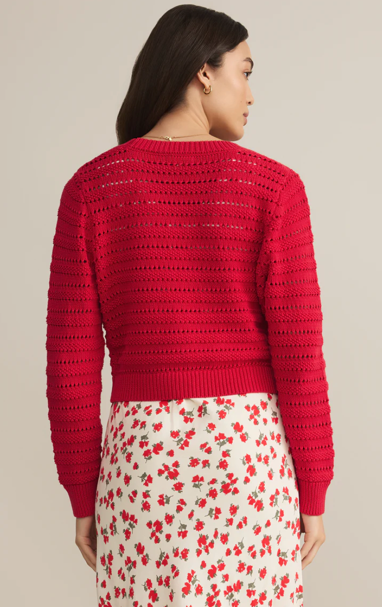 Romance Cardigan Cherry