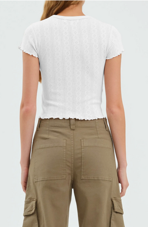 Lily Baby Tee White Hot