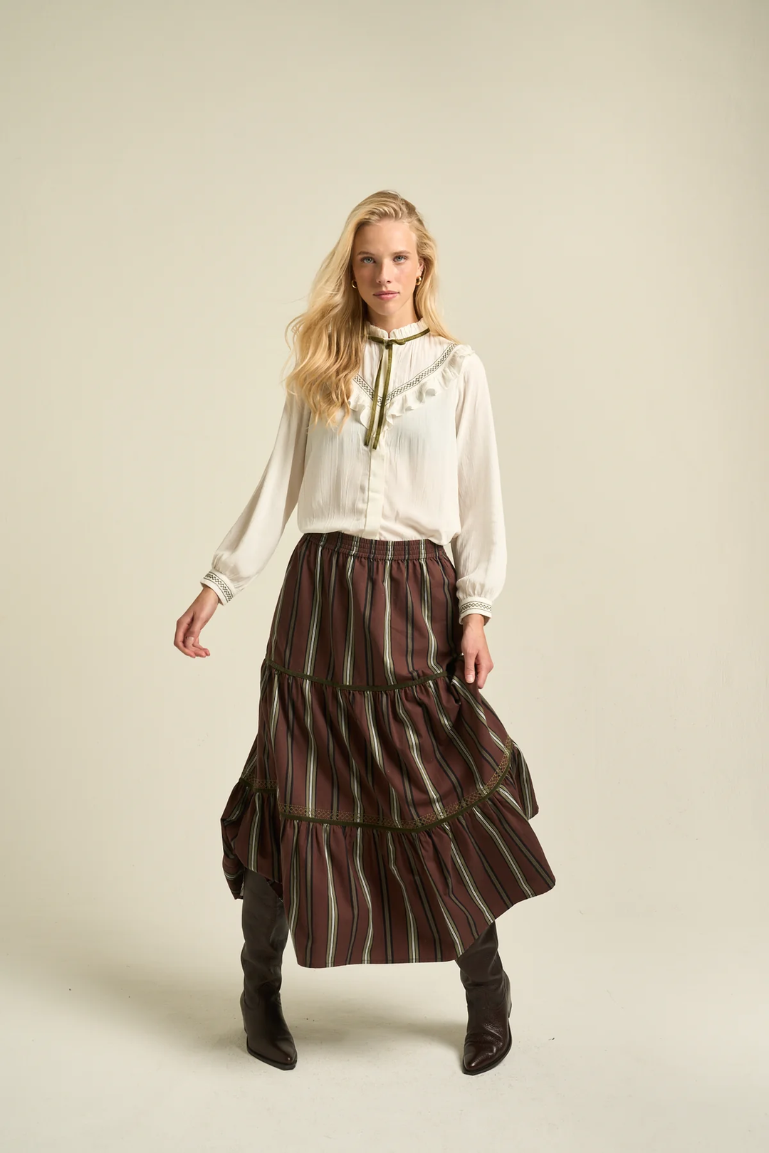 SONMER Evelyn Skirt Brown