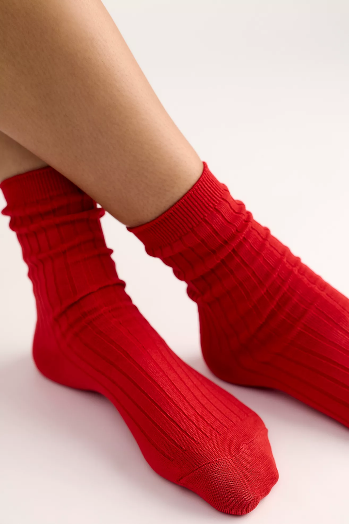 Le Bon Shoppe Her Socks- Red