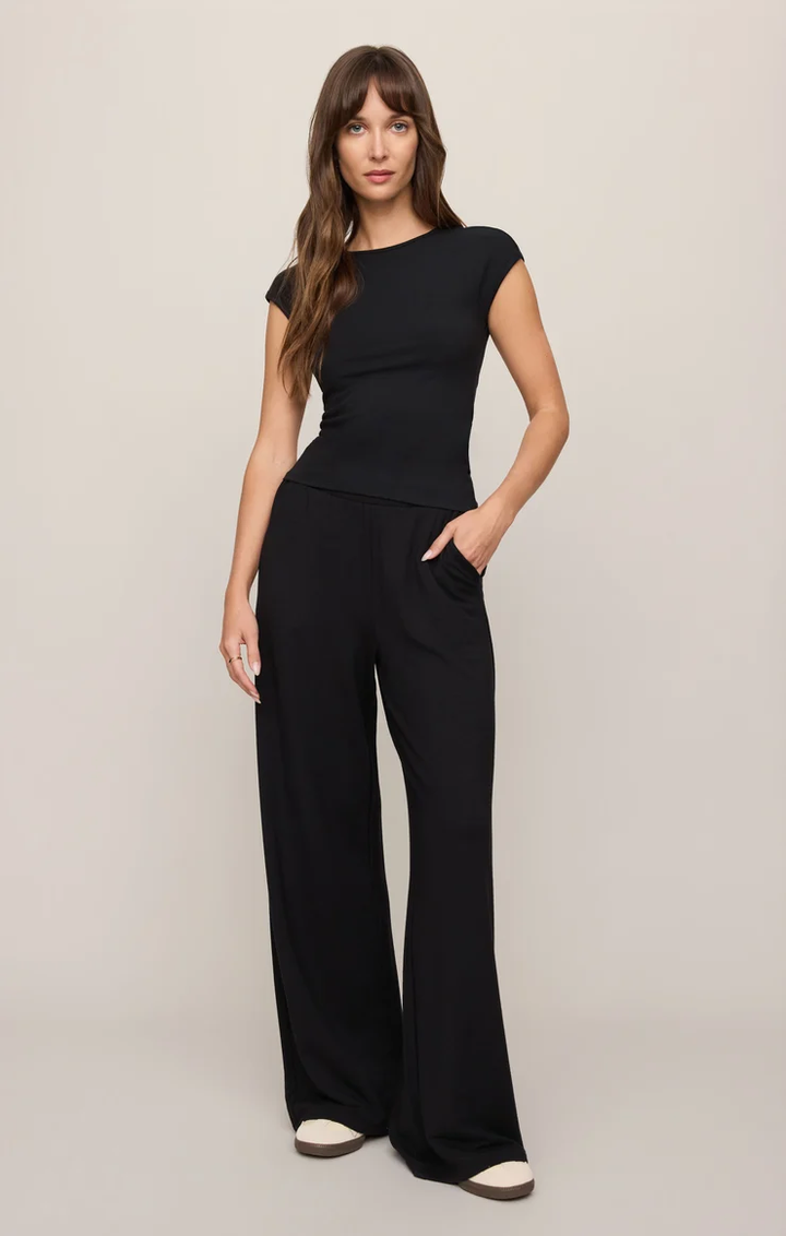 Soft Trace Second Skin Top-Black
