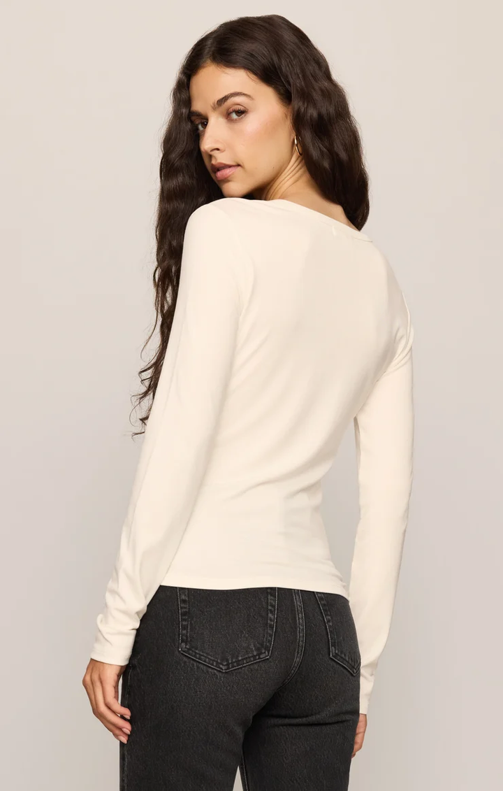Second Skin Crew L/S-Sandstone