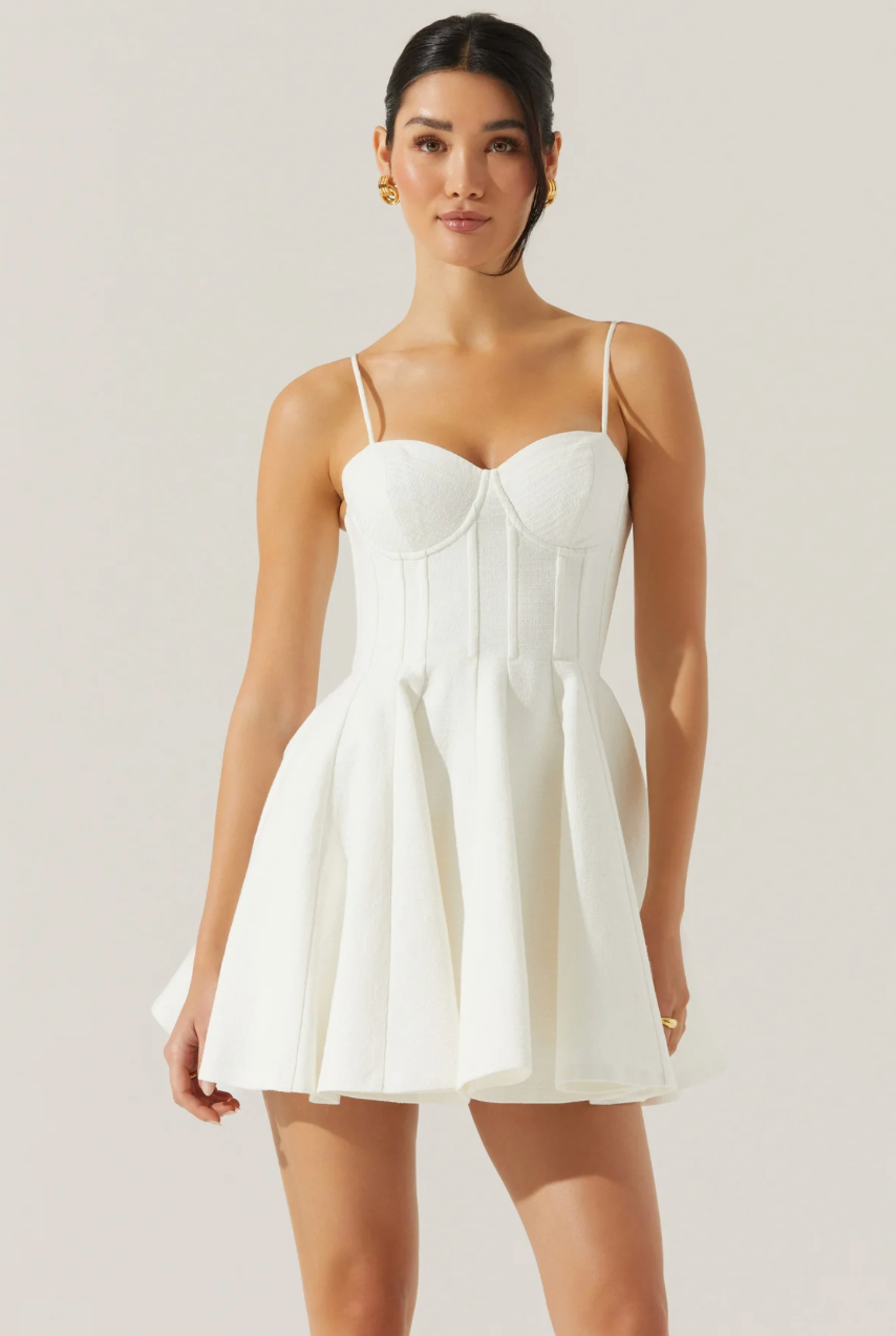 Fenna Corset Dress White