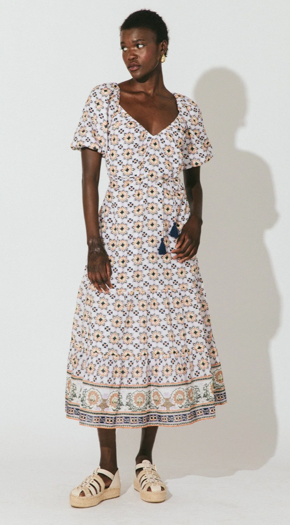 Paula Midi Dress Marrakesh Print