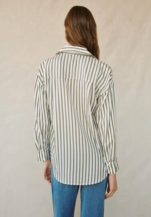 Oversized Button Down Fernwood Stripe
