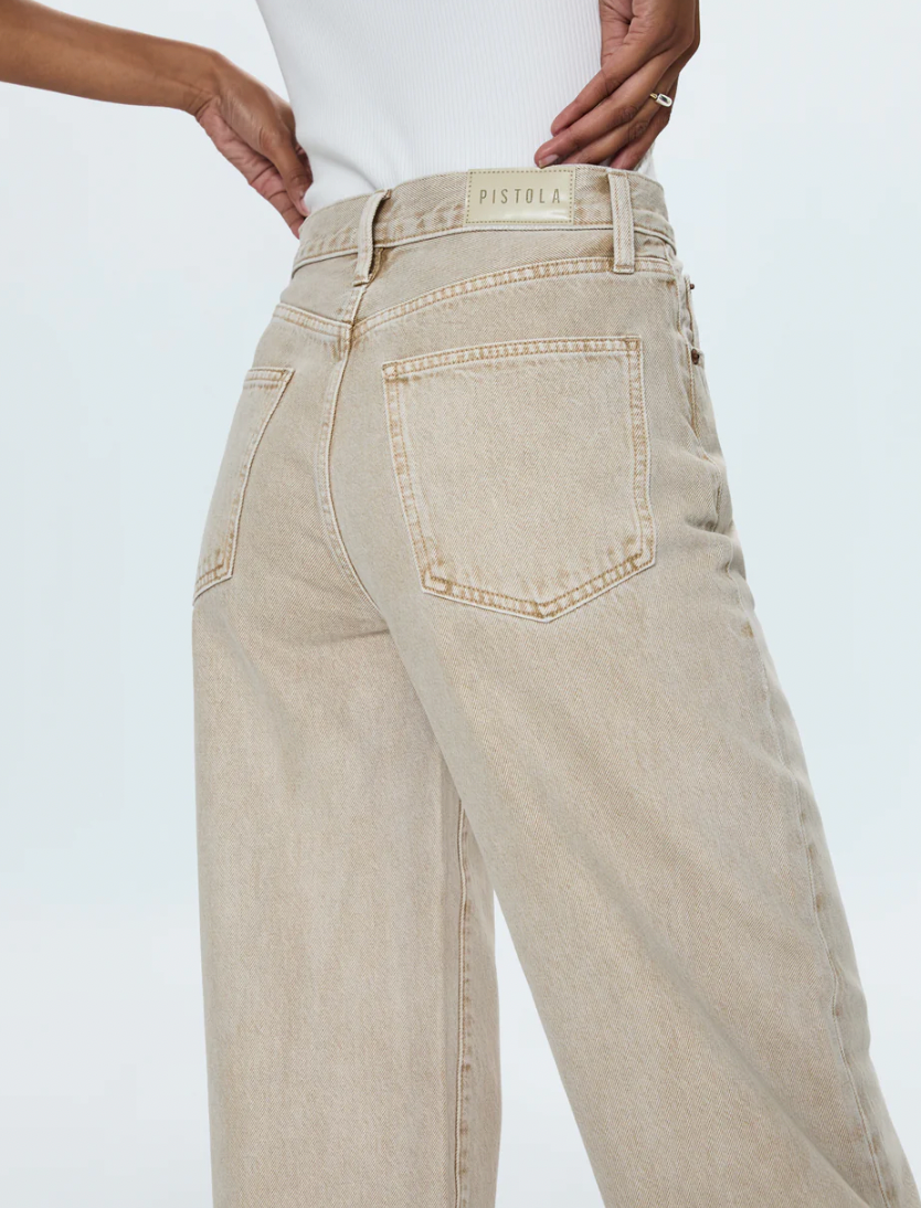 Ryder High Rise Cuffed Jean Oat