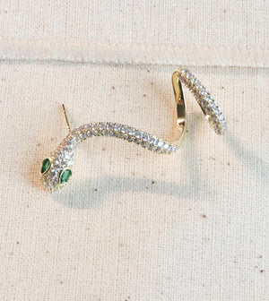 SS-Snake Pave Ear Cuff