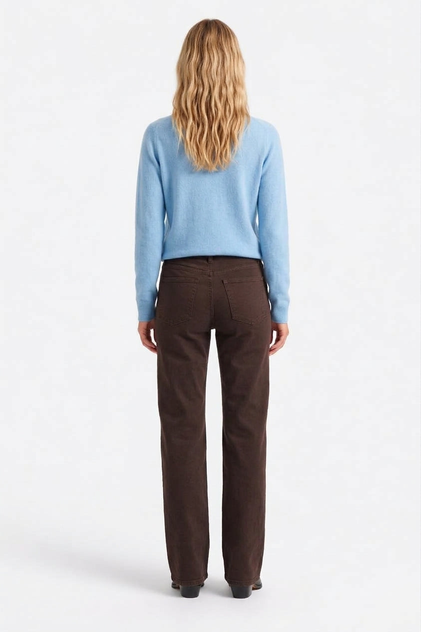 Classic Sweater Top-Sky Blue