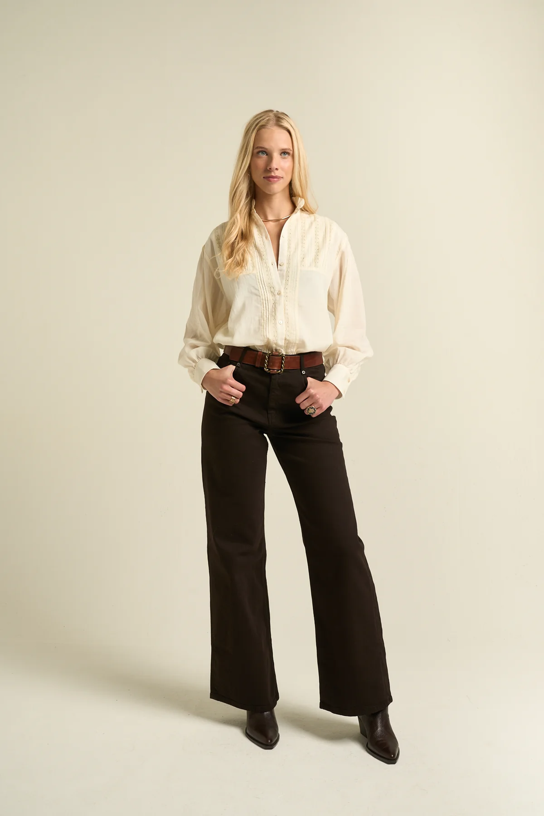 SONMER Alexa Blouse Ecru
