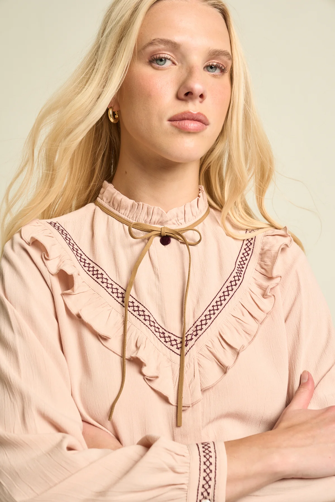 SONMER Hazel Blouse Nude