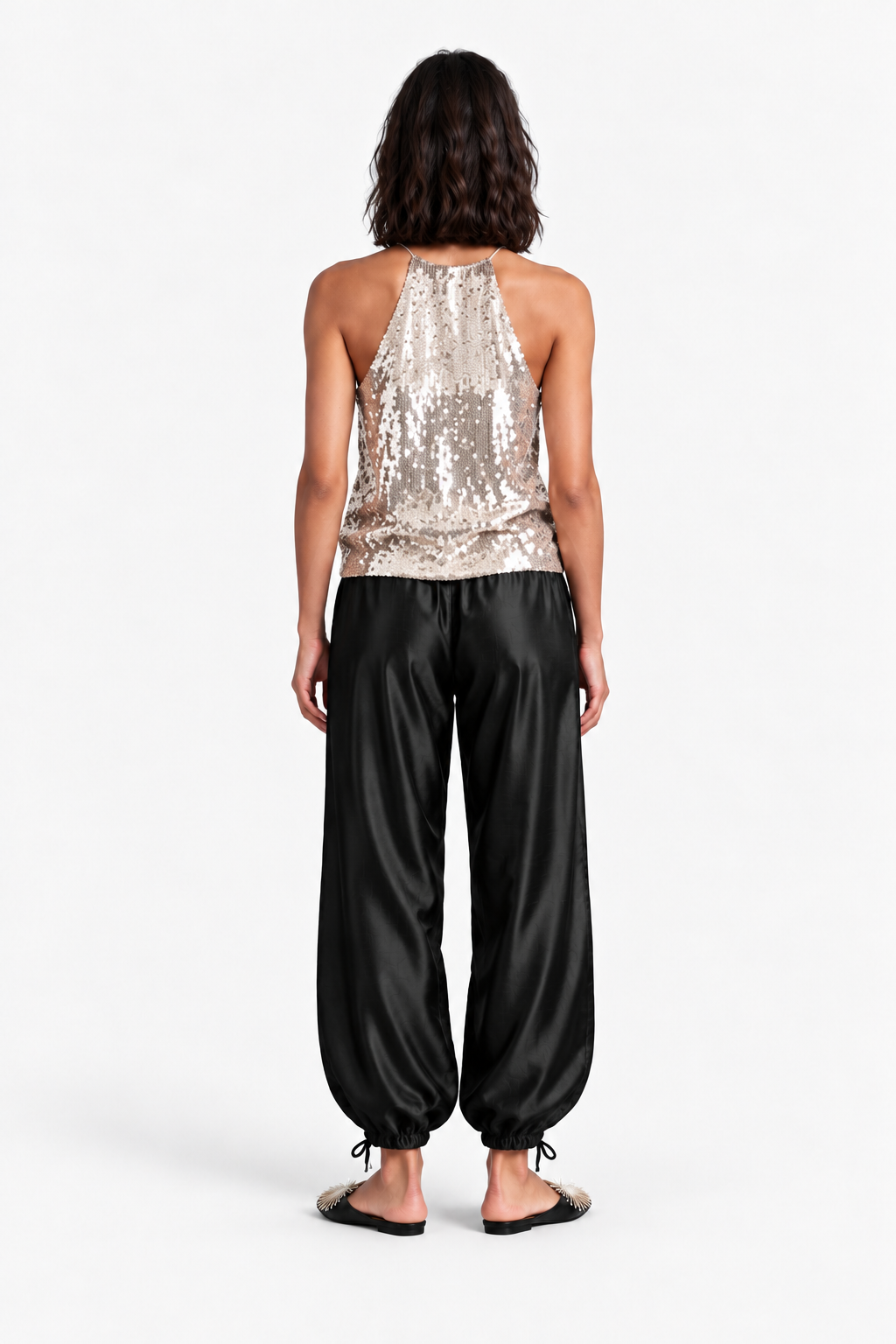 Marnie Tafetta Pant - Black