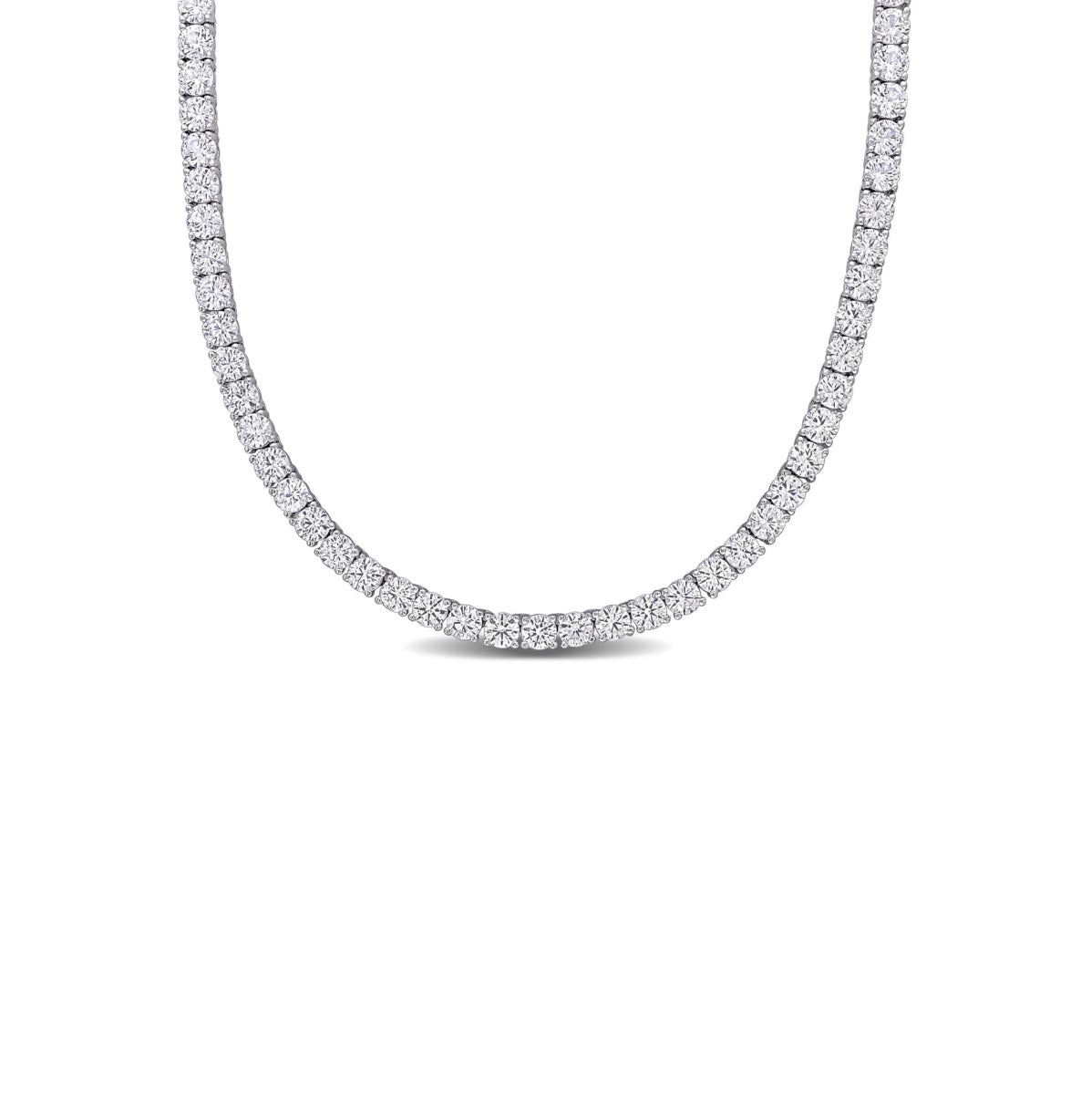 SS-Silver Tennis Necklace CZ