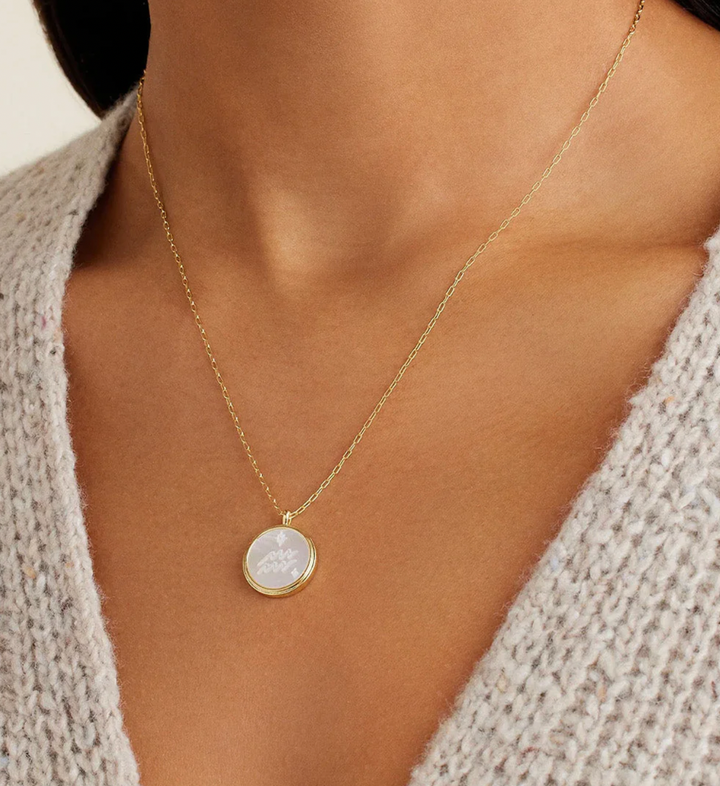 Zodiac Necklace Gold- Aquarius