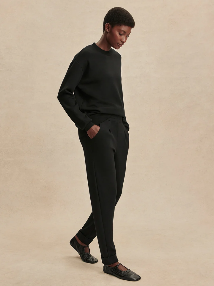 The Rolled Cuff Pant 25-Black