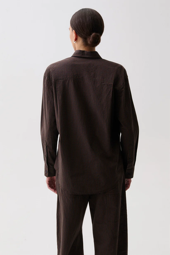 Mila Button Down Wrap Top - Hot Toddy